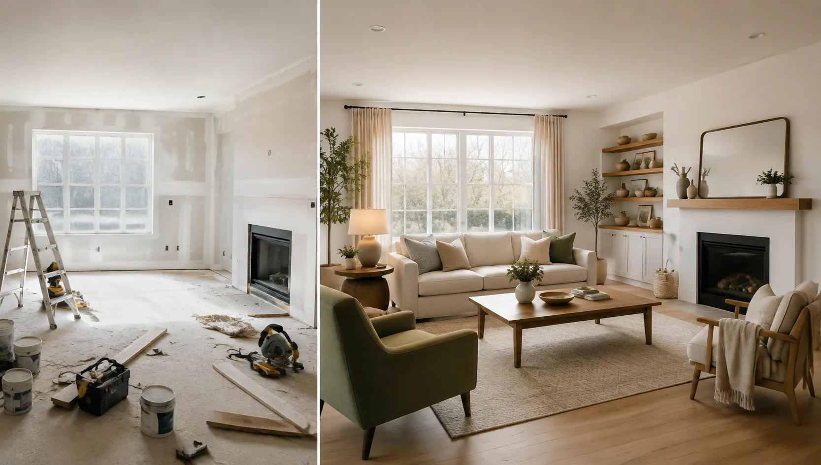 Home renovation planning with AI floor plan visualization